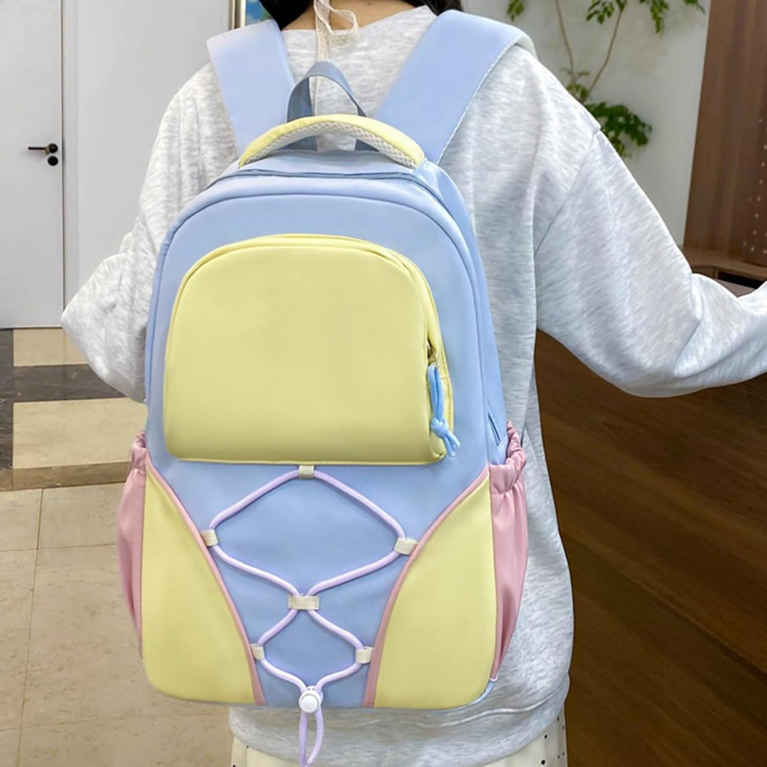 Schooltas Set – Grote Capaciteit Studentenrugzak met Pennenhouder & Tassen – Nivora