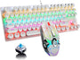 Mechanische 87-Tasten-Gaming-Tastatur mit RGB-Hintergrundbeleuchtung und blauen Schaltern