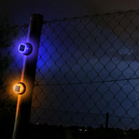 Solarbetriebenes magnetisches Stroboskoplampen-Set in Bernstein & Blau – Liora