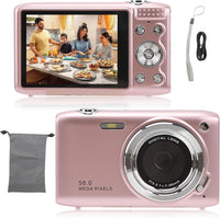 4K Compact Digitale Camera met 58MP Foto's en 16X Zoom – Lumora