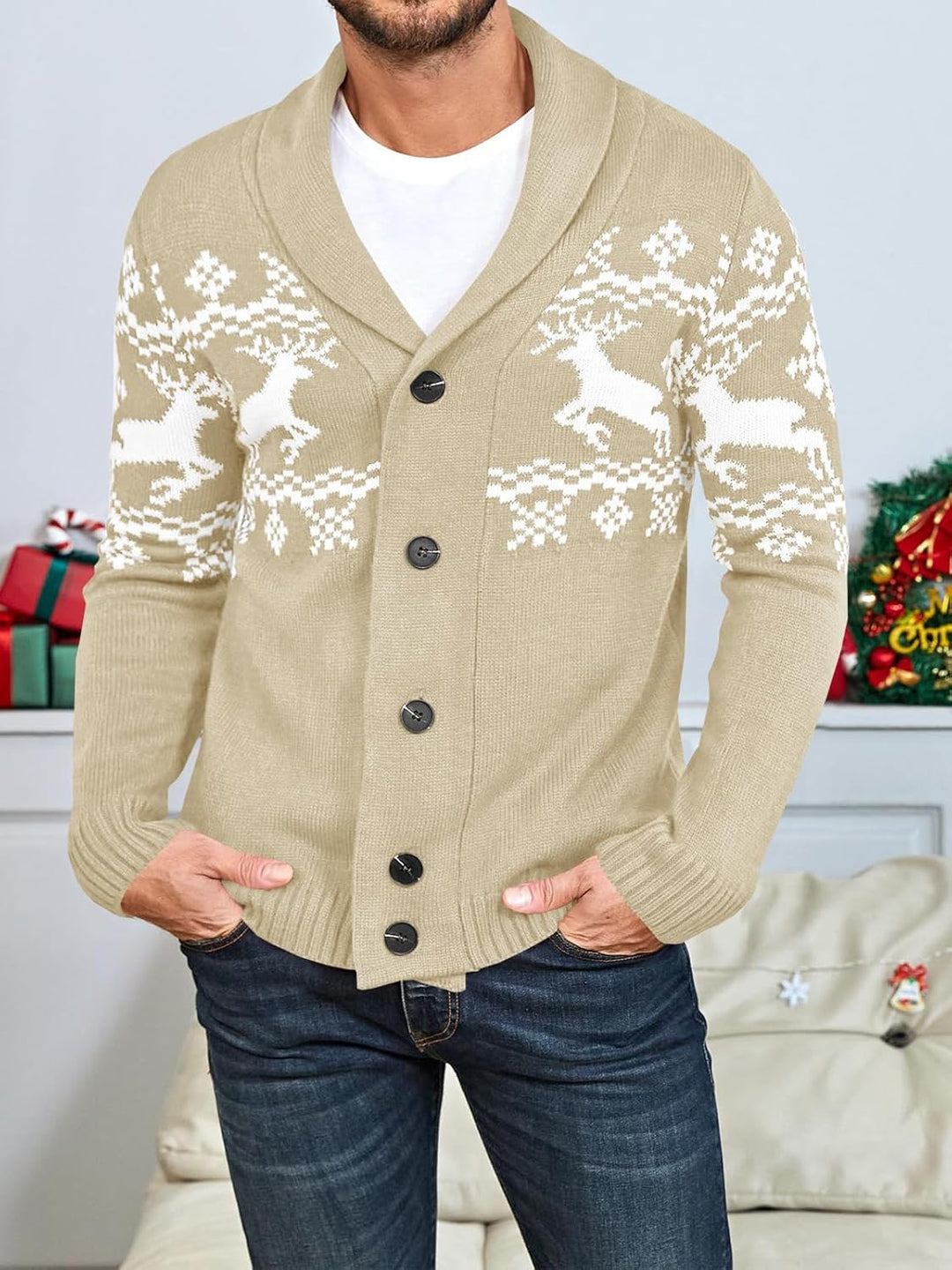 Bequemer gestrickter Herrenpullover - Lucas