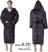 Luxuriöser Herren Bademantel mit Kapuze - Lars