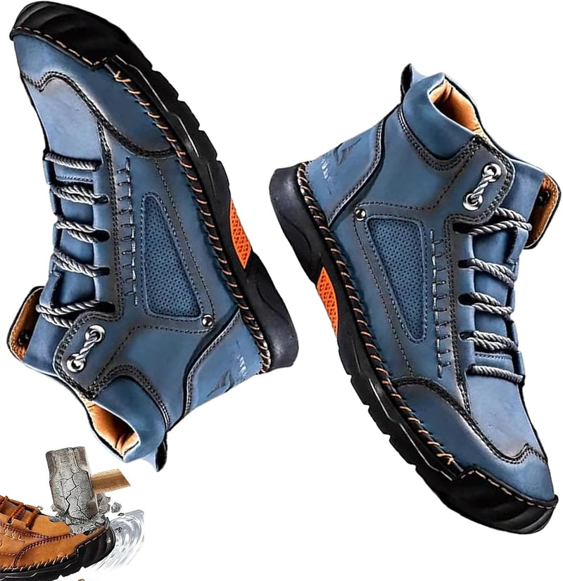 Handmade Waterproof Orthopedic Men's Boots - Arch Support and Non-Slip Insoles - Renvar 