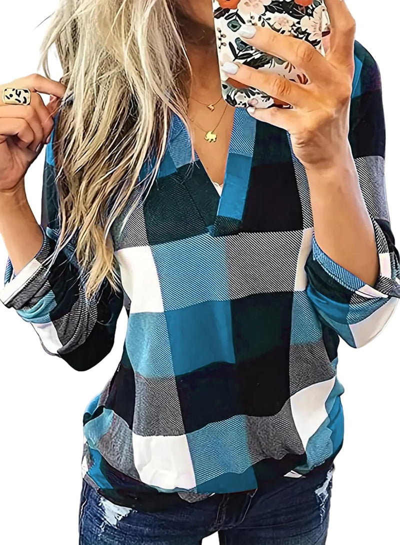 Stilvolle Casual Kariertes Damenhemd - Lara