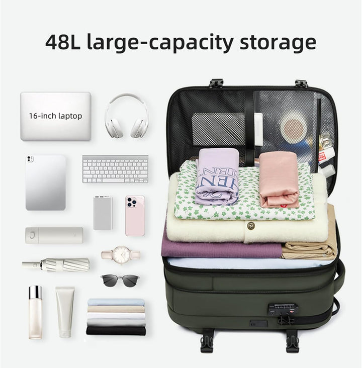 Expandable &amp; Waterproof Travel Backpack with Vacuum Compression – Arvid