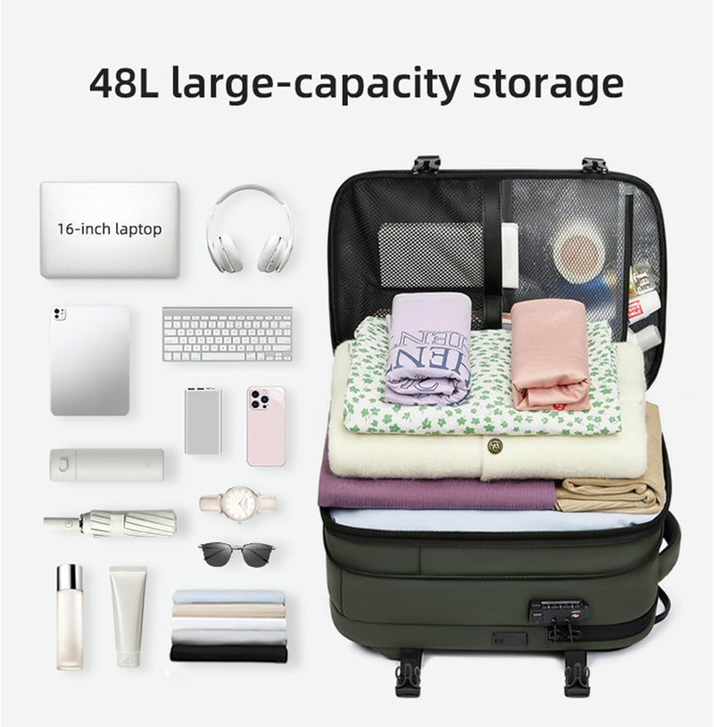 Expandable &amp; Waterproof Travel Backpack with Vacuum Compression – Arvid