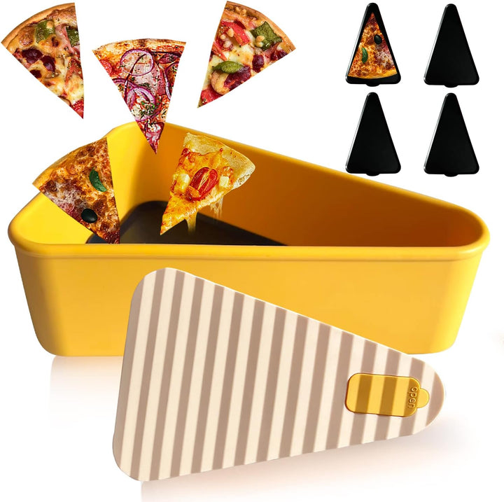 Reusable Pizza Storage Container with 2 Trays – SliceSafe