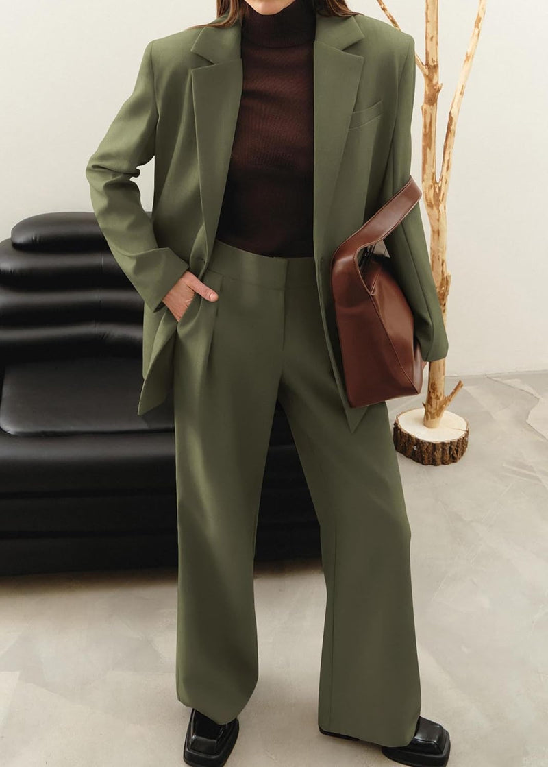 Stijlvolle Blazer en Pantalon Set - Mia