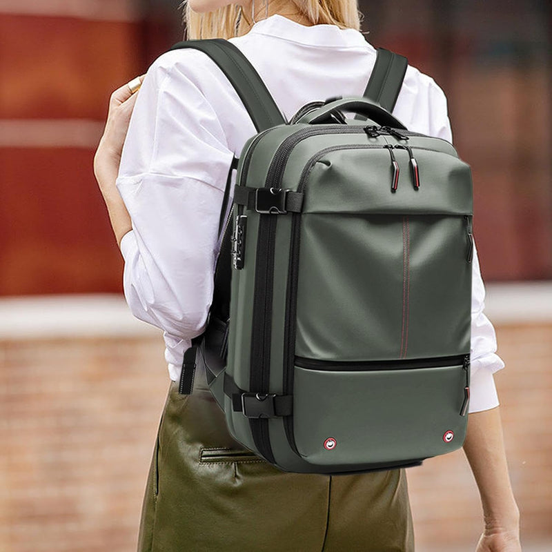 Vacuüm Rugzak – Uitbreidbare 60L Waterdichte Reisrugzak met Laptopcompartiment – Trivora