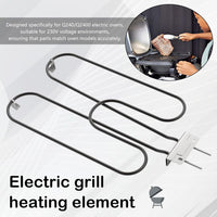 Hochleistungs-Heizspirale aus Edelstahl 2200W für elektrischen Outdoor-BBQ – Zeythra