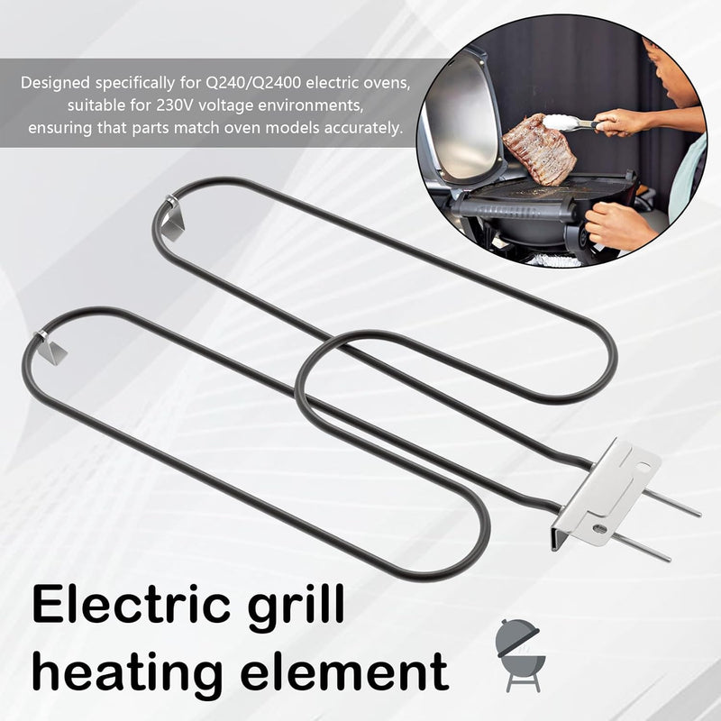 Hochleistungs-Heizspirale aus Edelstahl 2200W für elektrischen Outdoor-BBQ – Zeythra