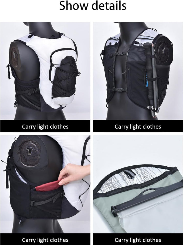 Laufwesten-Rucksack – Leichtes Hydrationspaket für Trailrunning & Radfahren – Alvory
