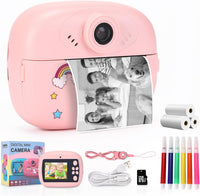 Print Kids Camera with Dual Lens, HD Video and Creative Set – Lymora