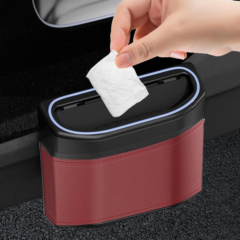 Geruchsdichter Auto-Mülleimer mit Berührungslicht – Lurevo