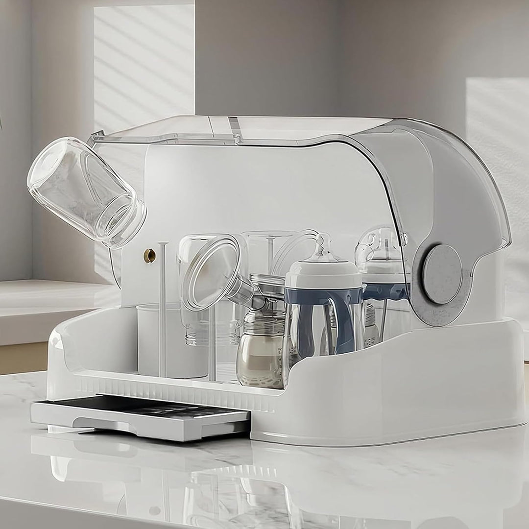 Flesdroger en opbergdoos met deksel – Orvian