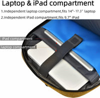 Waterproof Travel Laptop Backpack with USB Charging Port
