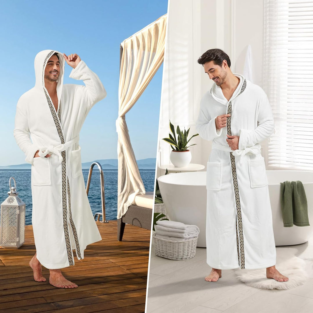 Bequemer Flanell Herren Bademantel - James