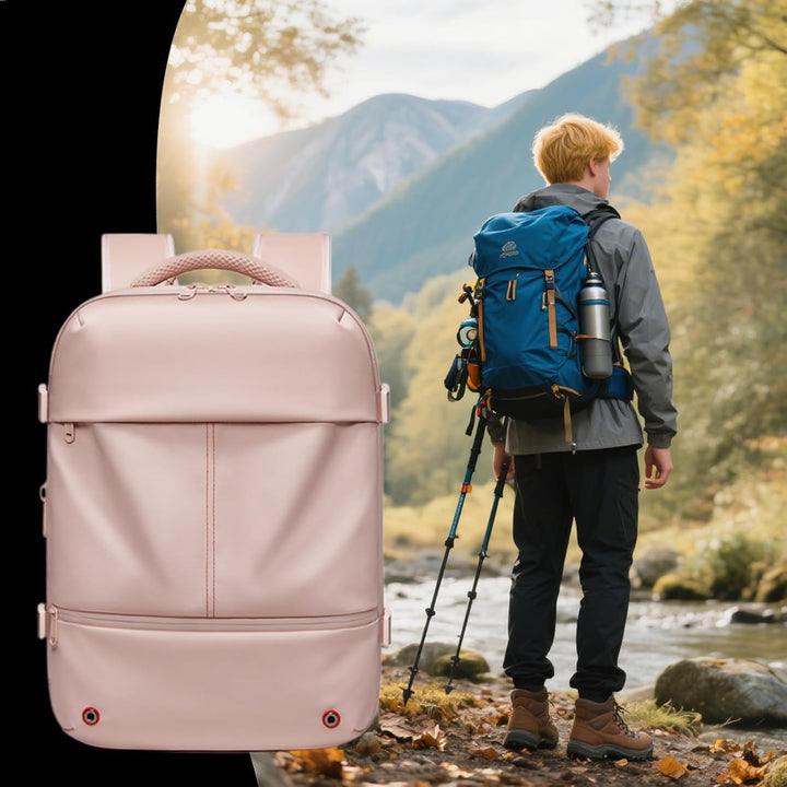 Expandable &amp; Waterproof Travel Backpack with Vacuum Compression – Arvid