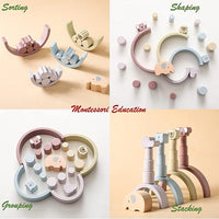 Montessori Holz Spielset – Buildoro