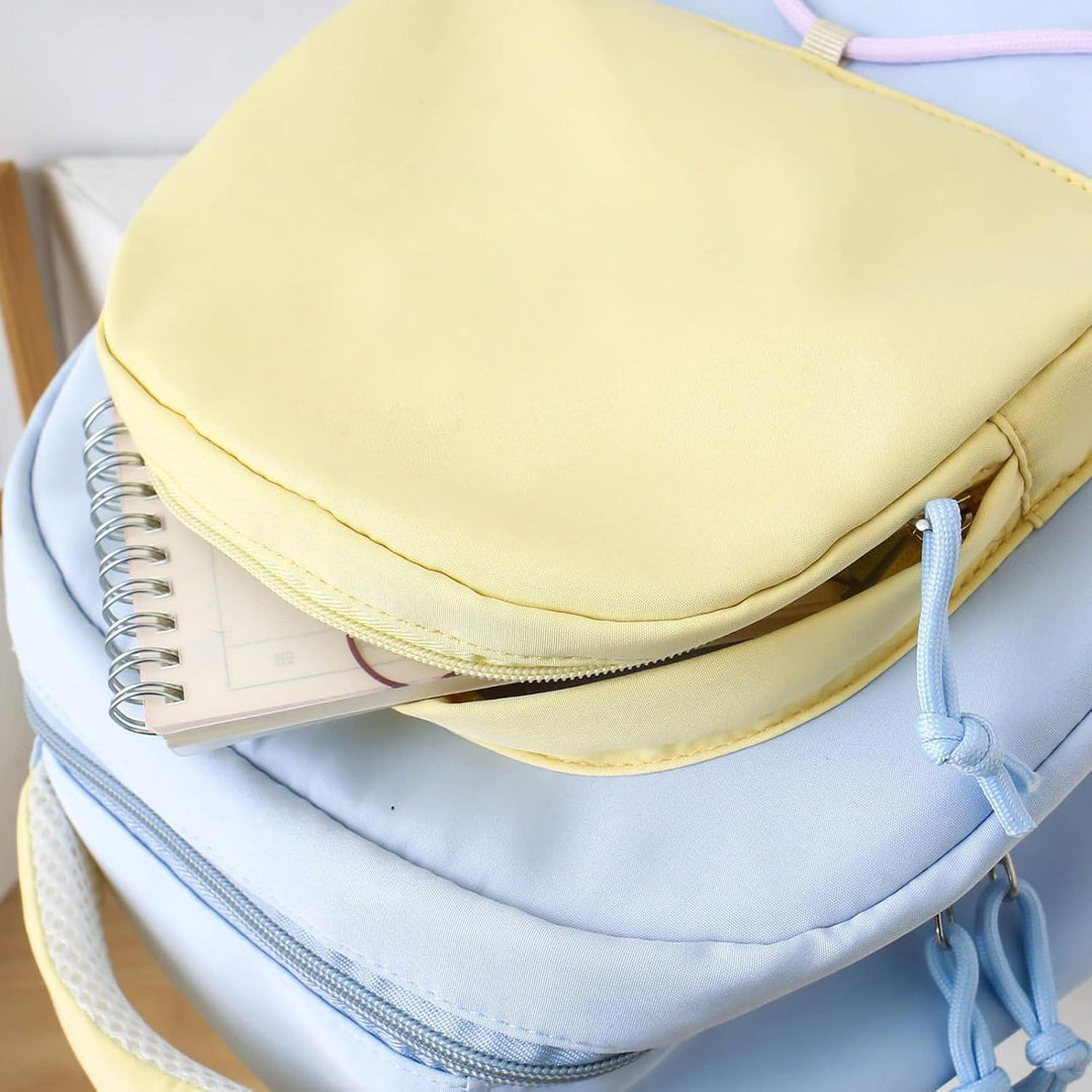 Schooltas Set – Grote Capaciteit Studentenrugzak met Pennenhouder & Tassen – Nivora