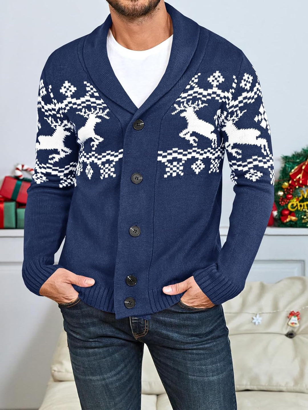 Bequemer gestrickter Herrenpullover - Lucas