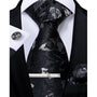 Men's Paisley Formal Tie Set - Refined Wedding & Event Accessories 32