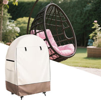 Waterproof Egg-Shaped Chair Cover with Double Zipper – Solara 
