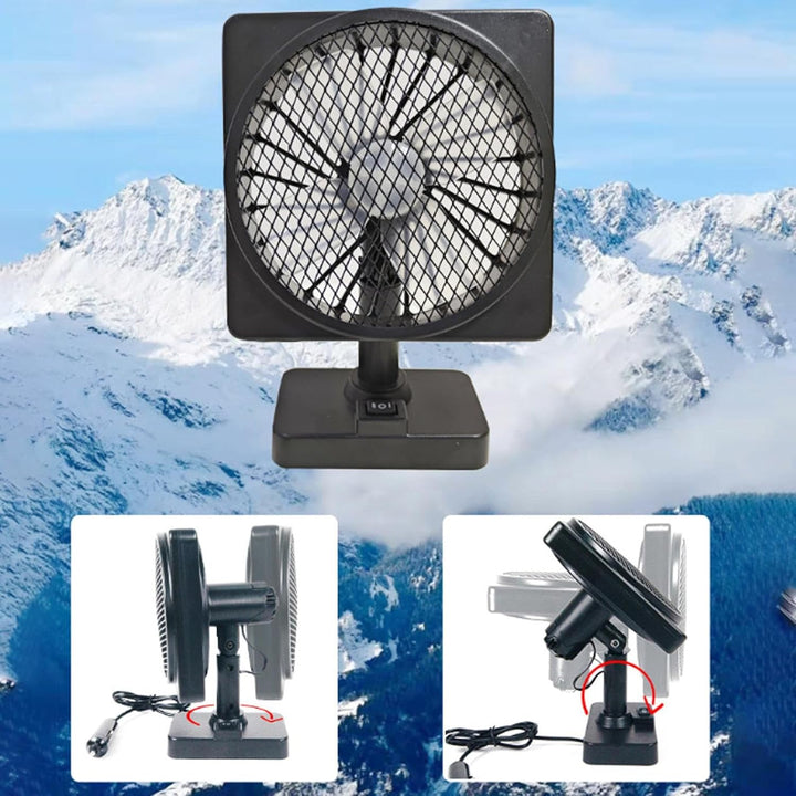 12V USB Air Circulator Car Cooling Fan with 360° Rotation – Aurovent 
