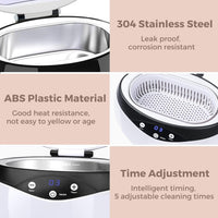 Ultrasonic Jewelry Cleaner 650ml with Watch Holder – ShineMate 