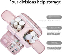 Reis Make-up Tas – Grote Waterdichte Toilettas en Make-uporganizer (4-in-1) – Selvane