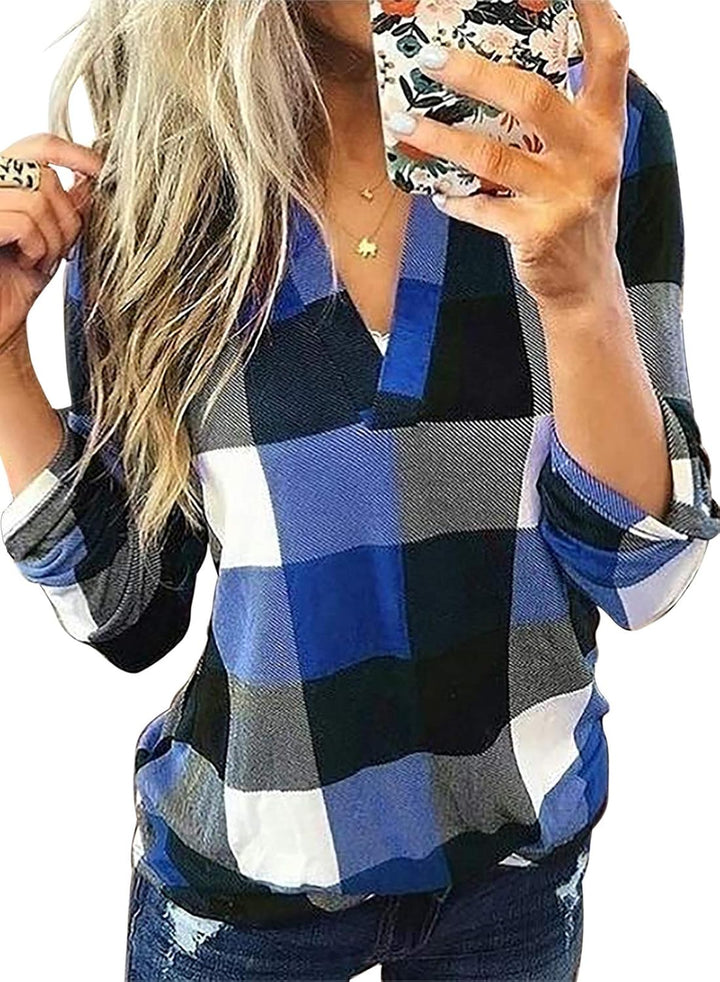 Stilvolle Casual Kariertes Damenhemd - Lara