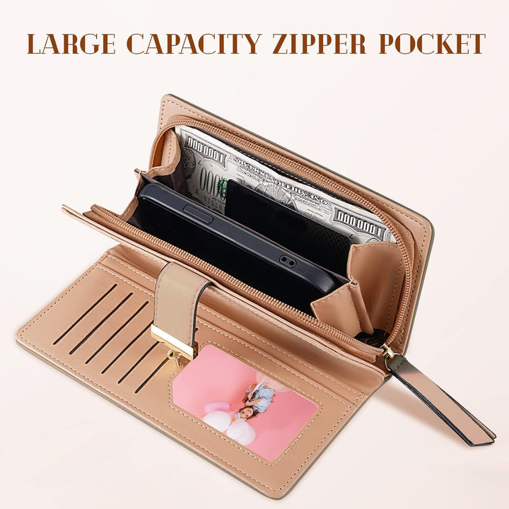 Long Leaf Lederbrieftasche - Leanne