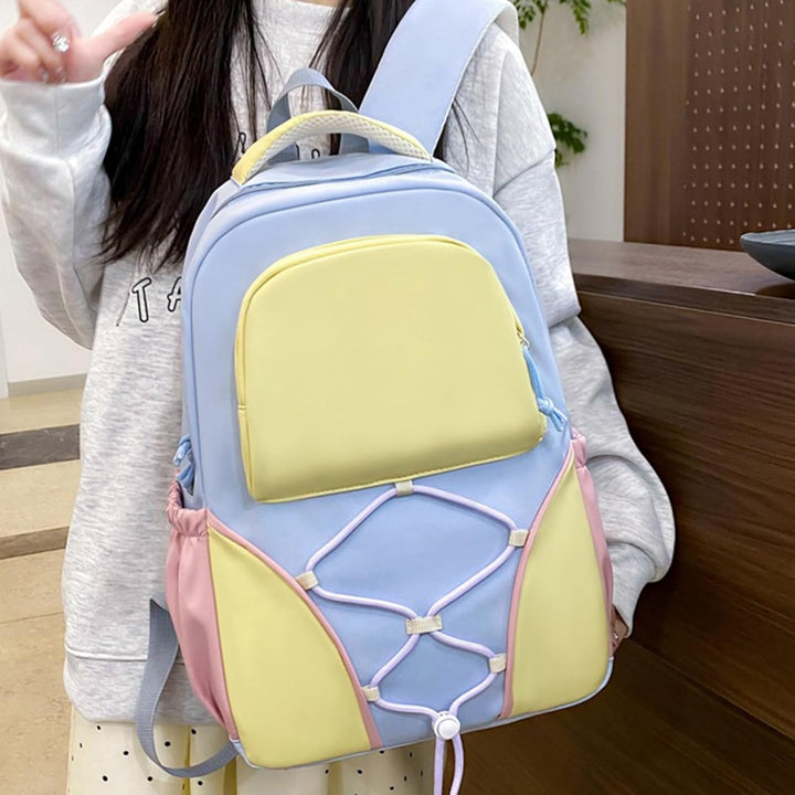 Schooltas Set – Grote Capaciteit Studentenrugzak met Pennenhouder & Tassen – Nivora