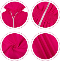 Retro Dames Windbreaker Jumpsuit - Elodie