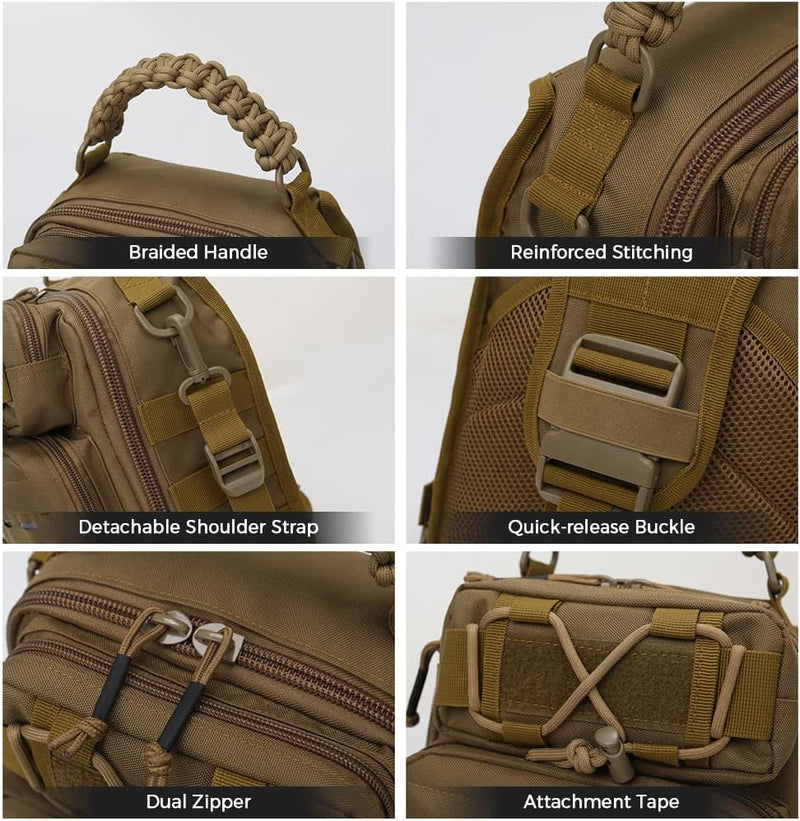 Fishing Sling Bag with Multi-Pocket Bait Storage – Arvion 