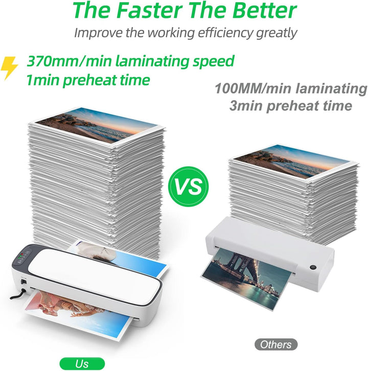 A3 Desktop Laminator Set met Hete & Koude Modus en 6-in-1 Functies – Lexaro