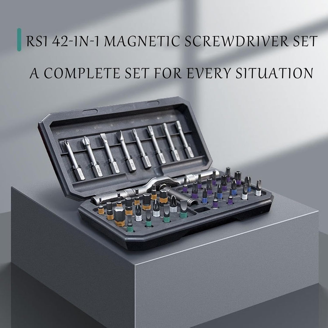 42-in-1 magnetisches Schraubendreher-Set – Präzisions-Reparaturset mit Bits und Griff – Fixaro