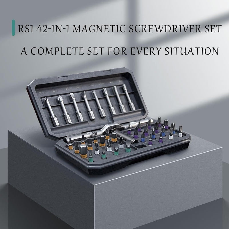 42-in-1 magnetisches Schraubendreher-Set – Präzisions-Reparaturset mit Bits und Griff – Fixaro