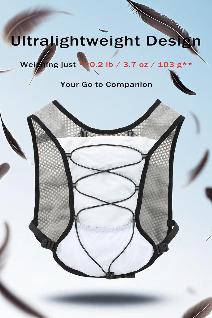 Ultra-Light Hydration Running Vest with 2L Water Reservoir – Dravien