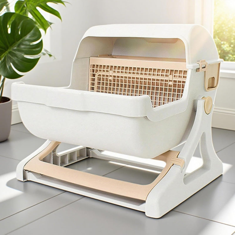 Automatische Geurloze Kattenbak met Open-Top Ontwerp – Felvora