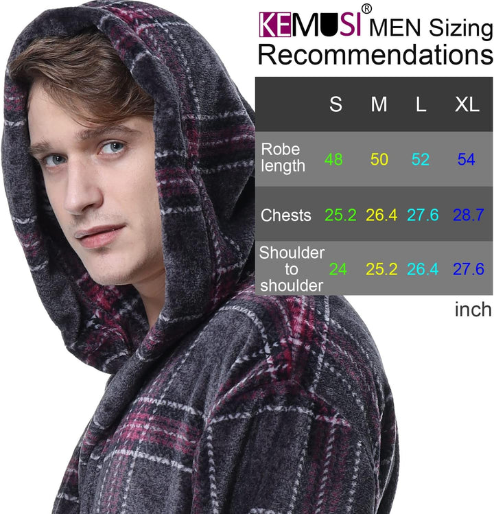 Luxuriöser Herren Bademantel mit Kapuze - Lars
