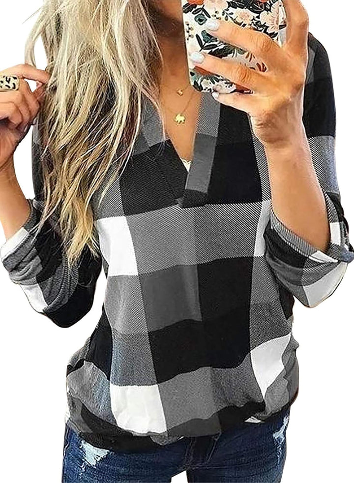 Stilvolle Casual Kariertes Damenhemd - Lara