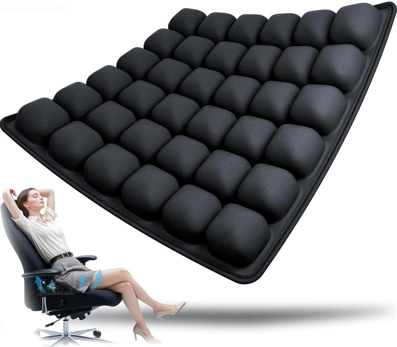 Inflatable Travel Chair Cushion with Ergonomic Pressure Relief – AirComfort