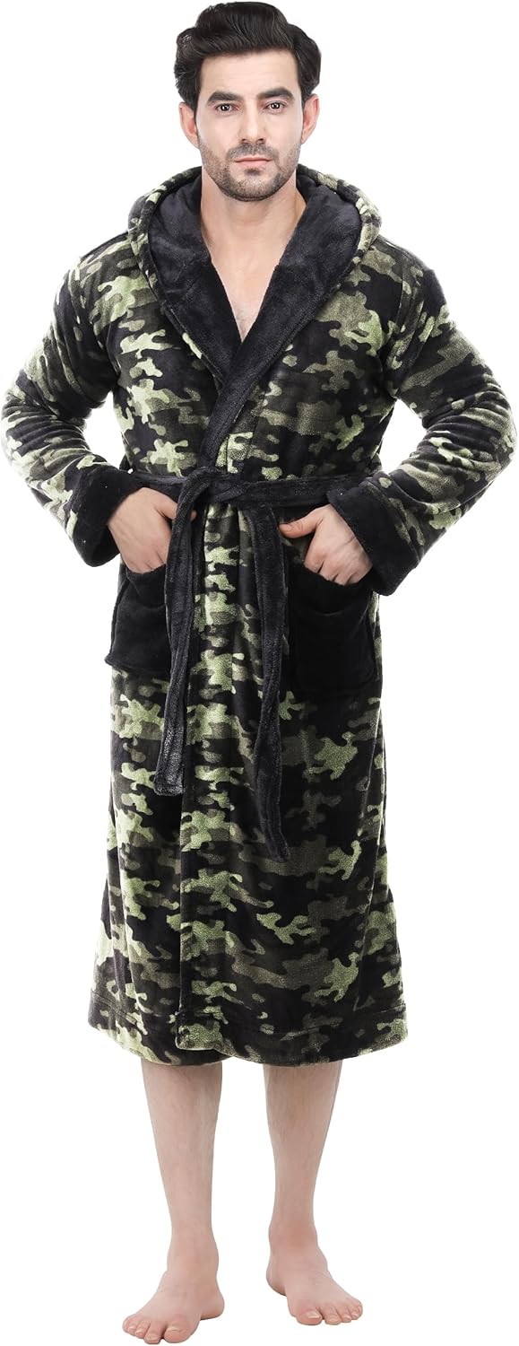 Bequemer Herren Fleece Bademantel - Harry