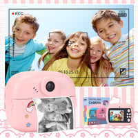 Print Kids Camera with Dual Lens, HD Video and Creative Set – Lymora
