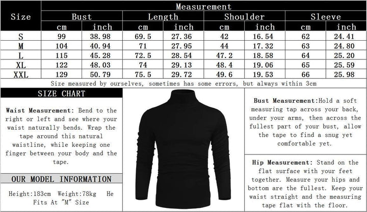 Basic Herren-Rollkragenpullover - Randy