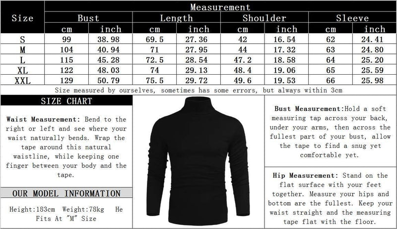 Basic Herren-Rollkragenpullover - Randy