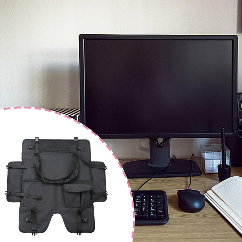 Draagbare Monitorhoes – Beschermende Stofdichte Monitortas met Flanellen Voering – Veynor