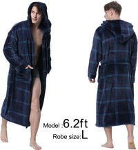 Luxuriöser Herren Bademantel mit Kapuze - Lars
