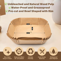 Antiaanbak Wegwerp Airfryer Liners - EasyCrisp